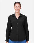 Core 365 CE510LW Women's Ultra UVP Marina Shirt - Black - model front