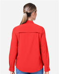 Core 365 CE510LW Women's Ultra UVP Marina Shirt - Marina Red - model back