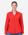 Core 365 CE510LW Women's Ultra UVP Marina Shirt - Marina Red - model front