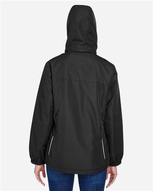 Core 365 78224 Women's Profile Fleece-Lined All-Season Jacket - Black - model back