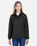Core 365 78224 Women's Profile Fleece-Lined All-Season Jacket - Black - model front