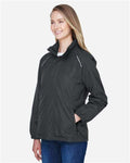 Core 365 78224 Women's Profile Fleece-Lined All-Season Jacket - Carbon - model side