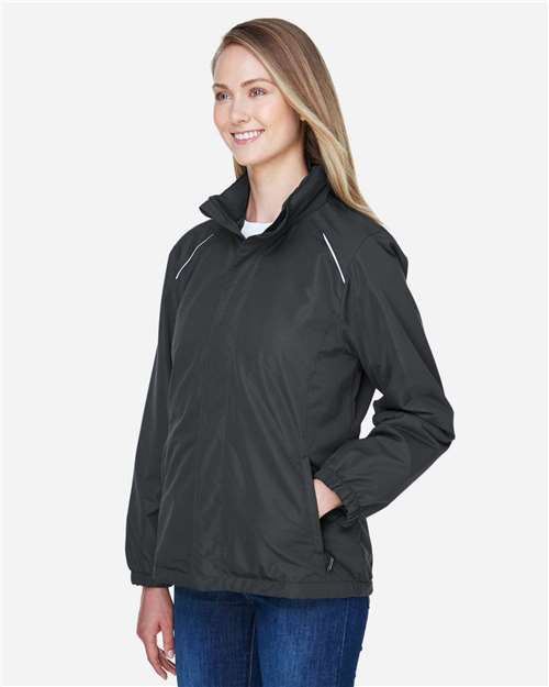 Core 365 78224 Women's Profile Fleece-Lined All-Season Jacket - Carbon - model side