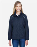 Core 365 78224 Women's Profile Fleece-Lined All-Season Jacket - Classic Navy - model front