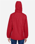 Core 365 78224 Women's Profile Fleece-Lined All-Season Jacket - Classic Red - model back