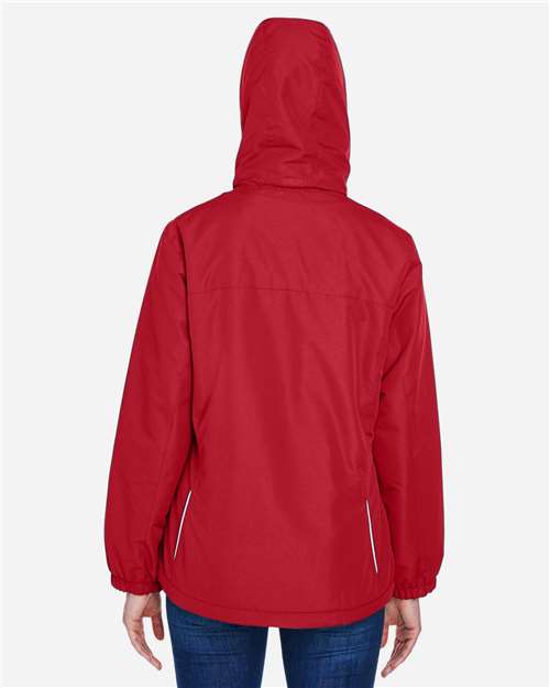 Core 365 78224 Women's Profile Fleece-Lined All-Season Jacket - Classic Red - model back