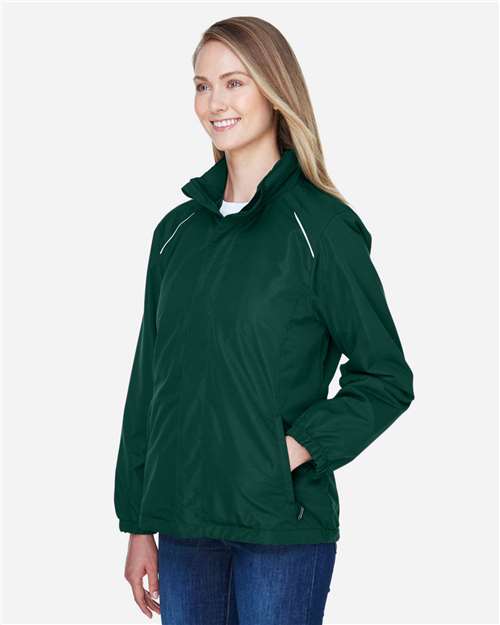 Core 365 78224 Women's Profile Fleece-Lined All-Season Jacket - Forest - model side