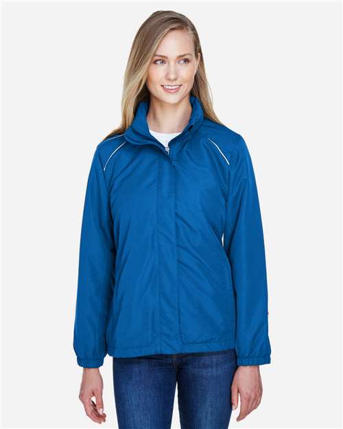 Core 365 78224 Women's Profile Fleece-Lined All-Season Jacket - True Royal - model front