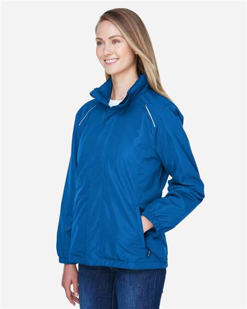 Core 365 78224 Women's Profile Fleece-Lined All-Season Jacket - True Royal - model side