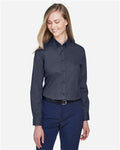 Core 365 78193 Women's Operate Twill Shirt - Carbon - model front