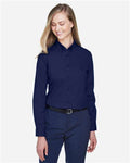 Core 365 78193 Women's Operate Twill Shirt - Classic Navy - model front