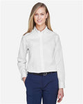Core 365 78193 Women's Operate Twill Shirt - White - model front