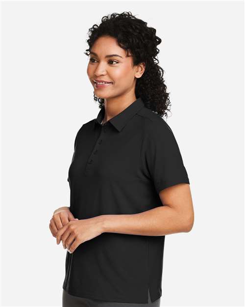 Devon & Jones DG120W Women's Raleigh Stretch Polo - Black - model side