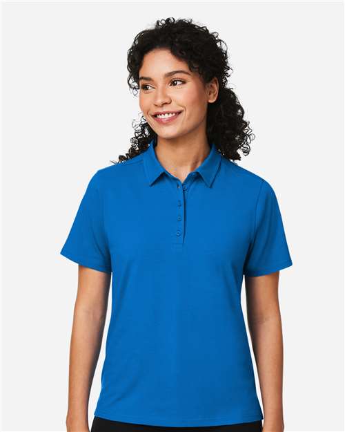 Devon & Jones DG120W Women's Raleigh Stretch Polo - French Blue - model front