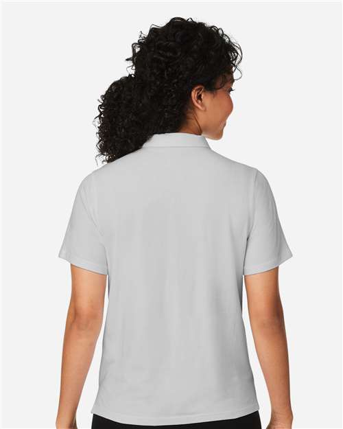Devon & Jones DG120W Women's Raleigh Stretch Polo - Grey - model back