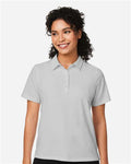 Devon & Jones DG120W Women's Raleigh Stretch Polo - Grey - model front