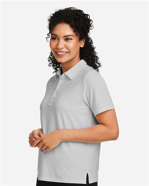 Devon & Jones DG120W Women's Raleigh Stretch Polo - Grey - model side