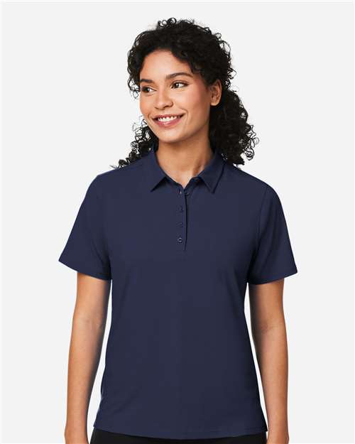 Devon & Jones DG120W Women's Raleigh Stretch Polo - Navy - model front