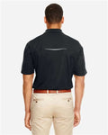Core 365 88181R Men's Radiant Performance Piqué Polo with Reflective Piping - Black - model back