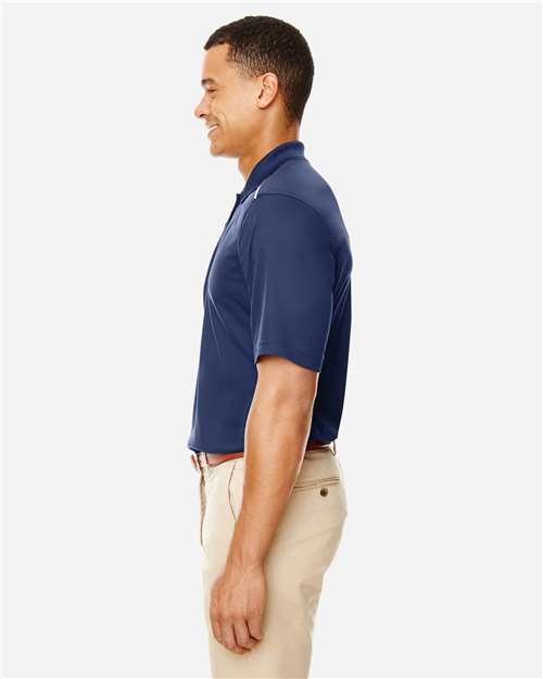 Core 365 88181R Men's Radiant Performance Piqué Polo with Reflective Piping - Classic Navy - model side
