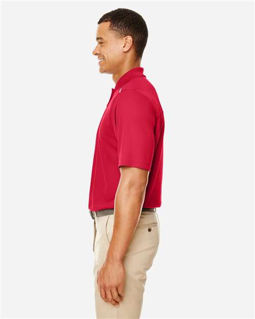 Core 365 88181R Men's Radiant Performance Piqué Polo with Reflective Piping - Classic Red - model side