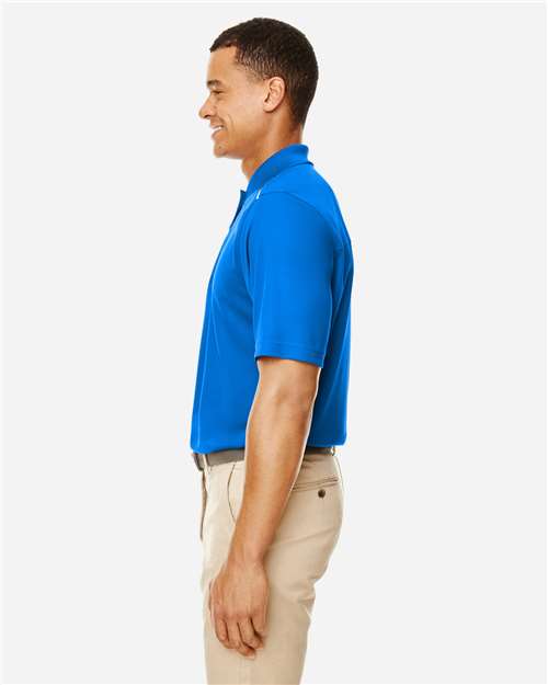 Core 365 88181R Men's Radiant Performance Piqué Polo with Reflective Piping - True Royal - model side