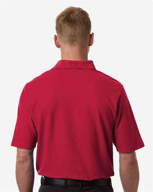 Core 365 CE106T Men's Tall Resolve CVC Performance Pique Polo - Classic Red - model back