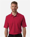 Core 365 CE106T Men's Tall Resolve CVC Performance Pique Polo - Classic Red - model front