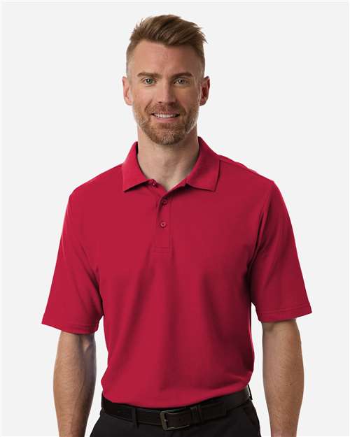 Core 365 CE106T Men's Tall Resolve CVC Performance Pique Polo - Classic Red - model front