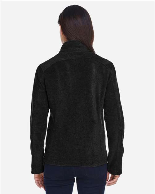 Core 365 78190 Women's Journey Fleece Jacket - Black - model back