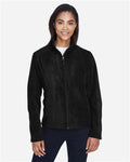 Core 365 78190 Women's Journey Fleece Jacket - Black - model front