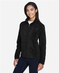 Core 365 78190 Women's Journey Fleece Jacket - Black - model side