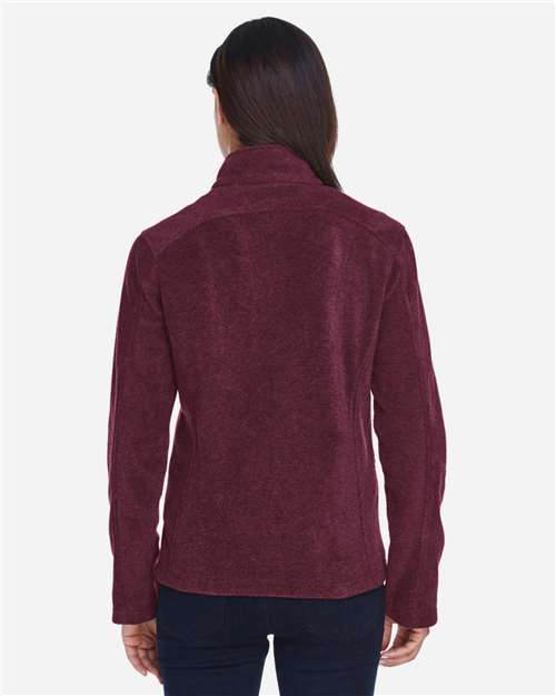Core 365 78190 Women's Journey Fleece Jacket - Burgundy - model back