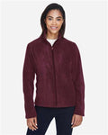 Core 365 78190 Women's Journey Fleece Jacket - Burgundy - model front