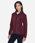 Core 365 78190 Women's Journey Fleece Jacket - Burgundy - model side