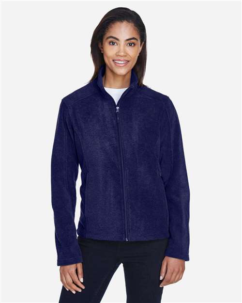Core 365 78190 Women's Journey Fleece Jacket - Classic Navy - model front