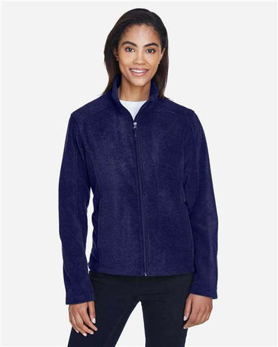 Core 365 78190 Women's Journey Fleece Jacket - Classic Navy - model front