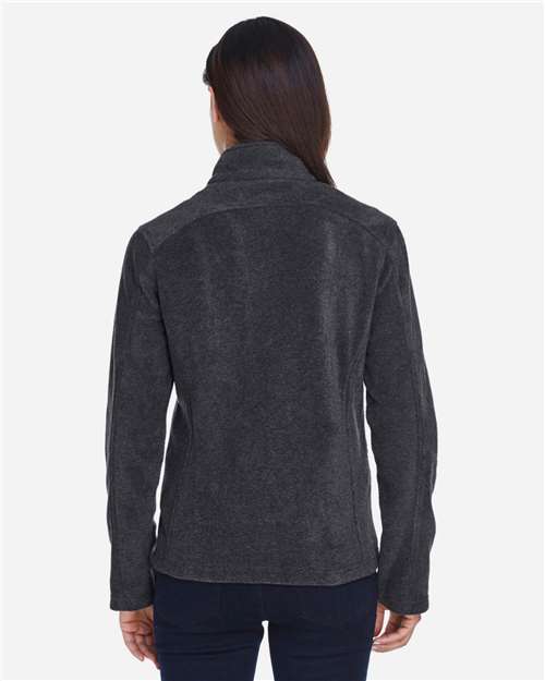 Core 365 78190 Women's Journey Fleece Jacket - Heather Charcoal - model back