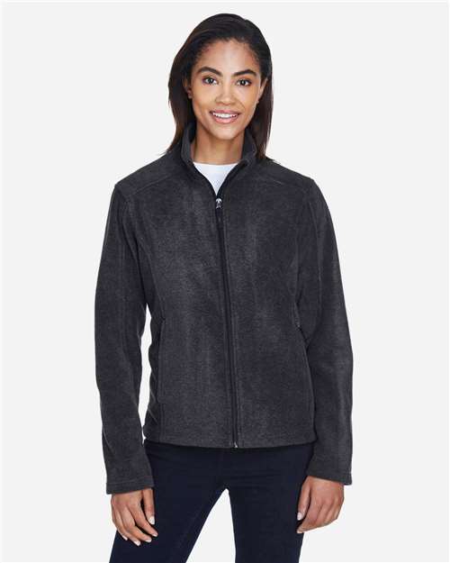 Core 365 78190 Women's Journey Fleece Jacket - Heather Charcoal - model front