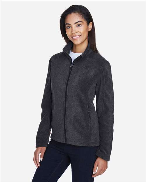 Core 365 78190 Women's Journey Fleece Jacket - Heather Charcoal - model side