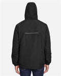 Core 365 88224 Men's Profile Fleece-Lined All-Season Jacket - Black - model back
