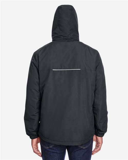 Core 365 88224 Men's Profile Fleece-Lined All-Season Jacket - Carbon - model back