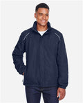 Core 365 88224 Men's Profile Fleece-Lined All-Season Jacket - Classic Navy - model front
