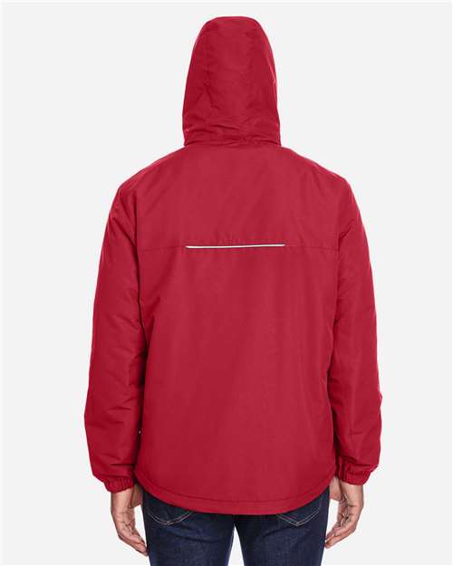 Core 365 88224 Men's Profile Fleece-Lined All-Season Jacket - Classic Red - model back