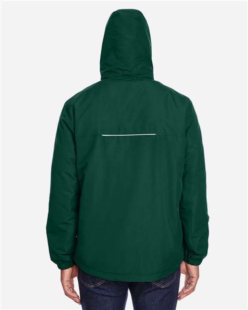 Core 365 88224 Men's Profile Fleece-Lined All-Season Jacket - Forest - model back