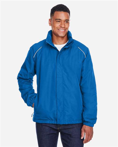 Core 365 88224 Men's Profile Fleece-Lined All-Season Jacket - True Royal - model front