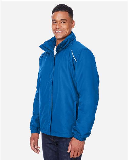 Core 365 88224 Men's Profile Fleece-Lined All-Season Jacket - True Royal - model side