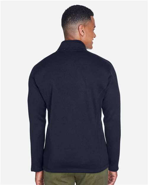 Devon & Jones DG793 Men's Bristol Full-Zip Sweater Fleece Jacket - Navy - model back
