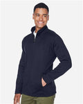 Devon & Jones DG793 Men's Bristol Full-Zip Sweater Fleece Jacket - Navy - model side