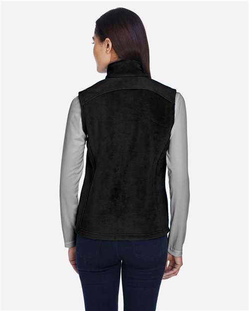 Core 365 78191 Women's Journey Fleece Vest - Black - model back
